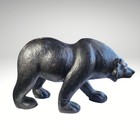 Vintage Extra Large Leather Wrapped Black Bear Figurine Sculpture Cabin 25 