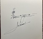 Mario Andretti- autograph Signed  With Caricature-formula 1-indy Car Champion