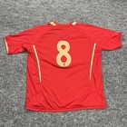 Steven Gerrard Liverpool 8 Jersey Mens Extra Large Soccer Footballer Reebok