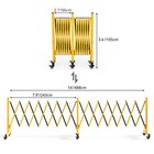 Metal Expandable Barricade Gate 16ft Folding Security Retractable Driveway Gate