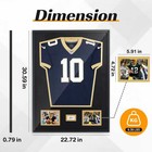 Jersey Frame With Uv Glass   Signature Slot - Football Basketball Soccer  4 Pcs 