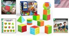 10 Pack Magic Speed Cube Set - Brain Teasers For Kids And Adults  Safe Fun 