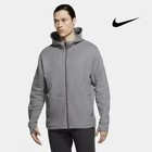Nike Dri-fit Mens Full Zip Hoodie Thumbholes Midweight Jacket Gray M L Xl