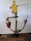 Authentic Models Balancing Fisherman   Fish With Am 2004 Metal Tag