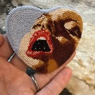 Rare Vtg Marcus Amerman Native American Art Choctaw Artist Beaded Belt Buckle