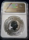 2021 Australia Kangaroo  1 -  1oz  9999 Fine Silver Ngc Ms69  milk Spots 