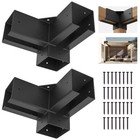 Colourtree Pergola Brackets For 4 X 4 Wood Post  Pergola Bracket Kit - 2 Pcs