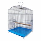 Folding Parrot Parakeet Bird Cage Cockatiel Canary Finch House With Stand Kit