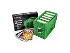 1 Case  5  Bcw Green Short Comic Book Box Bin   Heavy Duty Acid Free Plastic