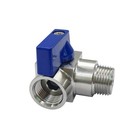 Stainless Steel 1 4 Npt Male To Female Mini Ball Valve 90 Degree Shut Off Valve