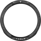      Round Type Carbon Fiber Leather Car Steering Wheel Cover For Tesla Model 3 Y