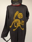 Antique 1920   s Cat Halloween Costume W Matching Print Mask