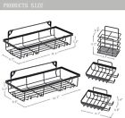 5 Pack set Shower Caddy Adhesive Shower Organizer For Bathroom Storage   Kitchen