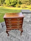 Vintage Solid Cherry Silverware Chest Or Jewelry Armoire By Crescent Furniture
