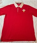 Vintage Rugby Jersey Wales Long Sleeve Shirt Mens Size Large Embroidered Retro 