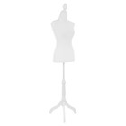Adjustable Female Dress Form Mannequin 49 6 -63 7  Inch Sewing Display White