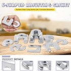 Swpeet 152pcs Zinc Plated 3 8  1 2  Universal Body Shim Assortment Kit  Auto 