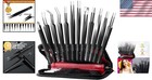 12 Precision Tweezers With Case - Ideal For Soldering  Jewelry   Beauty Tasks