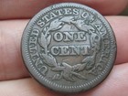 1844 Braided Hair Large Cent Penny- Normal Date  Vg fine Details