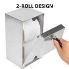 Dual Roll Toilet Paper Dispenser With Lock   Touchless Automatic Towel Holder