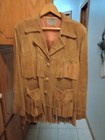 Pioneer Wear Brown Suede Fringe Jacket Western Style Albuquerque