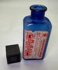 Copper Queen Bisbee Arizona Old Antique Blue Poison Bottle - Mining Town