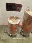Luminara Real Flame Effect Candle Gold Glitter Set Of 3 New Open Box Remote