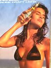 Genuine Draft Light Beer Sexy Bikini Girl Cold Gold Large 38  X 23  Poster Rare