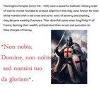 Mendel Knights Templar Ring Stainless Steel Masonic Crusader Shield Cross Silver