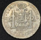 1808 Peru Proclamation Ferdinand Vii Lima Mint Silver Medal 8 Reales Repaired