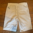 Brand New Boys Puma White Golf Shorts Size Xs With Adjustable Waist Band