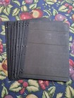 Eight Used Hagner Stamp Stock Sheets  3 Diff  Rows  Double Sided - Free Shipping