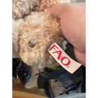 Fao Schwarz Plush Teddy Bear Tan Shaggy Faux Fur Soft Stuffed Animal Toy