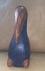 Vintage Pier 1 Carved Wooden Exotic Toucan Bird Sculpture Handmade In Thailand