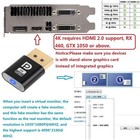 3x Hdmi Edid Dummy Plug 4k 60hz Hdr 1080p 120hz Headless Virtual Display Emulato