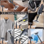 Scrubwiz Steam Mop With Detachable Handheld Cleaner  10-in-1 Multi Gray 