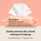 Honest Beauty Cleansing Makeup Remover Facial Wipes  Fragrance-free  30ct