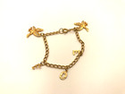Vintage Foe Fraternal Order Of Eagles Gold Tone Charm Eagle Charm Bracelet