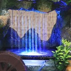 Water Fountain Tabletop Indoor Small Rock Waterfall Zen Decor With Led Light New