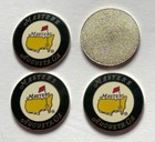 Masters Golf Ball Markers 4 Pack Undated Coin Style Pga New