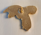 Vintage Wild Turkey Kentucky Bourbon Flying Turkey Enamel Lapel Pin