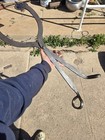 Vintage At sf Ry  1 Man Cast Iron Railroad Railroad Tie Rail Timber  Wood Tongs