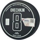 Sale  Alex Ovechkin Auto Capitals Record Breaking Goal Logo Puck  895 Fanatics