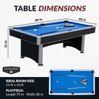 Hathaway Bg50390 Maverick Ii 7-ft Pool Table Billiard Home Game Room Recreation