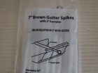 Spectra Metals 7 In  Aluminum Brown Gutter Spike And 5  Ferrule   10-pack 
