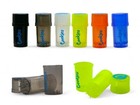 2 X Smell Proof Storage Containers Built-in Herb Grinder Crusher Assorted Colour