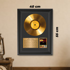 Gold Plated Elvis Presley Vinyl Record Framed Display Music Memorabilia Gift