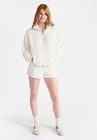 No Boundaries Plush Half-zip Pullover  Women s Size Small  4-6  Natural New