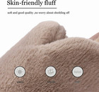 Women s Fuzzy Comfy Rubber Sole Slippers Open Toe Non Slip Indoor Shoes Us 7 7 5