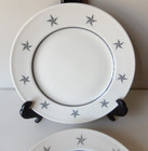 Vintage United States Lines Gray Stars Lamberton Sterling Four  4  Salad Plates
